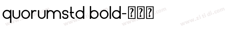 quorumstd bold字体转换